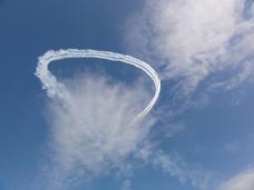 2012入間基地航空ショー 展示 航空機ブルーインパルス飛行2