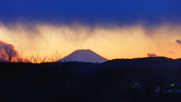 20121212夕景 富士A