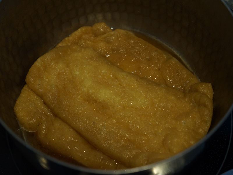 甘辛く炊いた揚げ