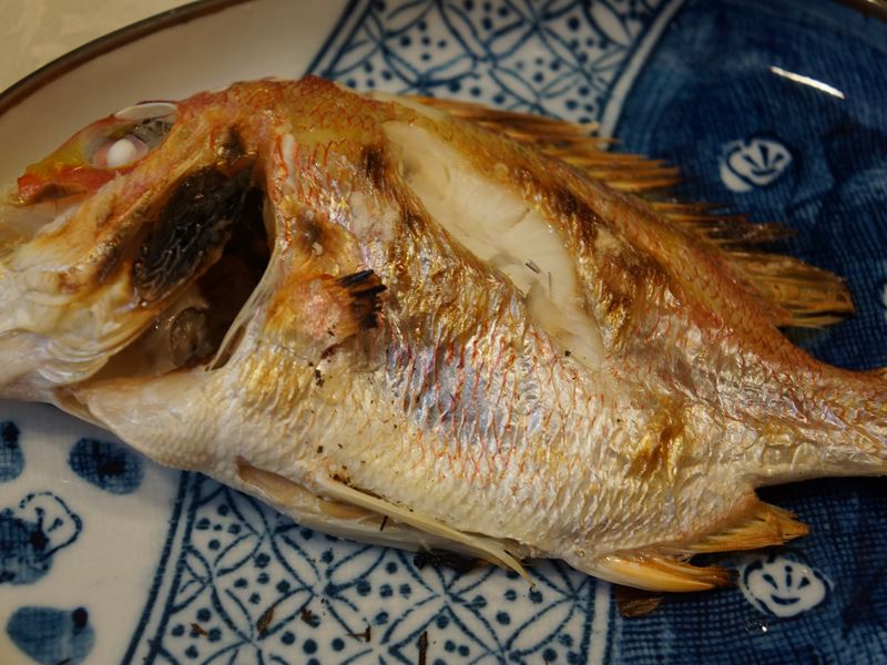 蓮小鯛の塩焼き