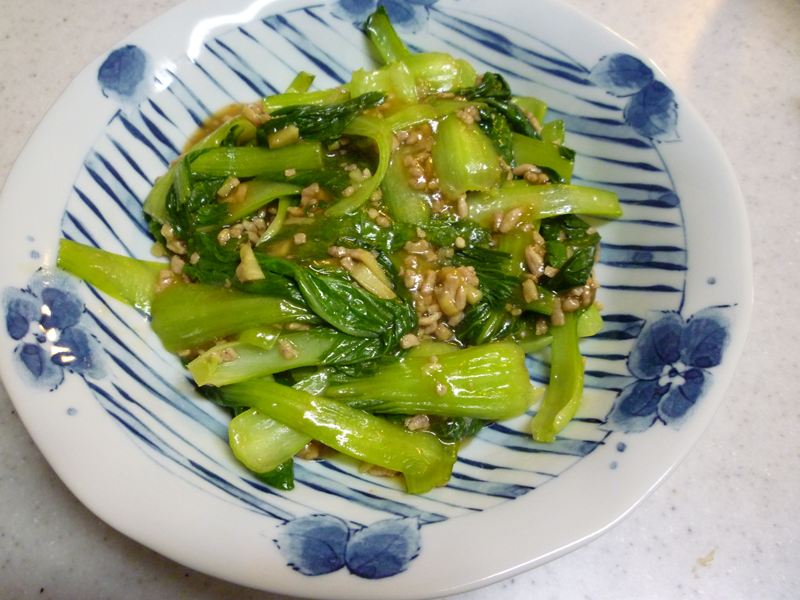 チンゲン菜炒め