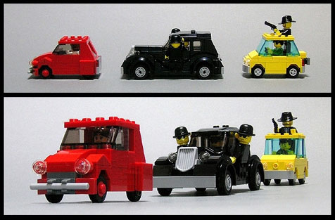 LEGO画像掲示板】カリオストロの城と500と2CV - 4-Wide Lego Cars Blog