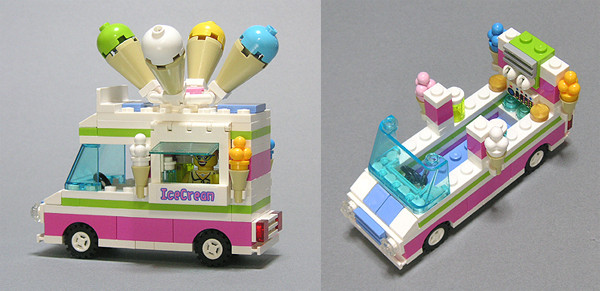 【LEGO画像掲示板】レゴムービーのアイスクリームバンを4幅で作る！ - 4-Wide Lego Cars Blog - レゴ4幅車ブログ