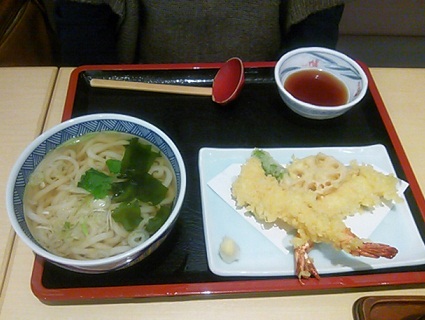 天ぷらと　うどんセット