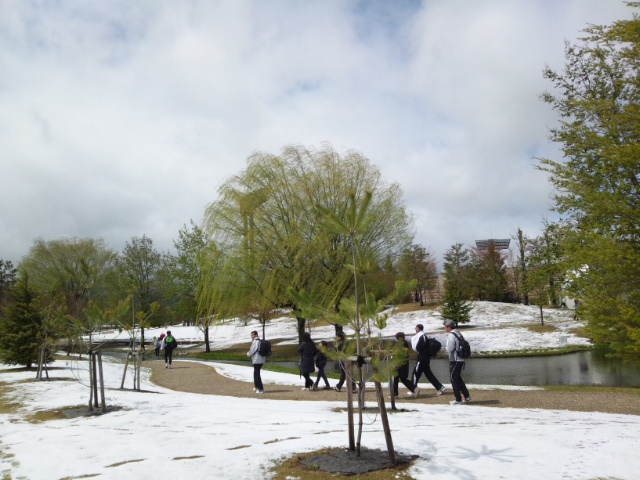雪の南長野運動公園