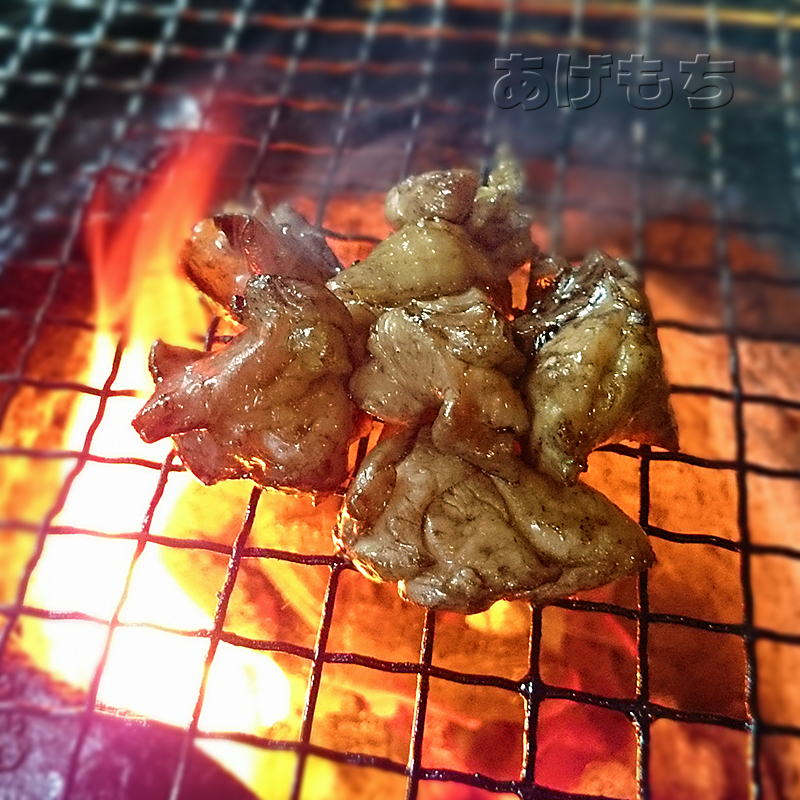あぶり焼き中~
