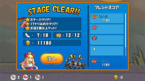 ケリ姫スイーツ_07_ドーナツ平原2_ステージクリア