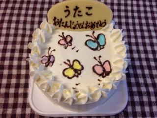 蝶ちょケーキ