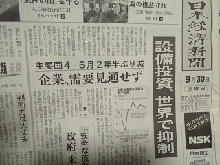 設備投資抑制