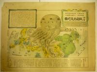 滑稽 欧亜外交地図 明治37年4月3版