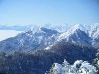 山頂より北ア望遠