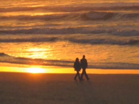 夕日