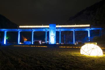 宇都井駅イルミ_2012(2)