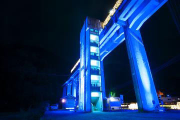 宇都井駅イルミ_2012(3)
