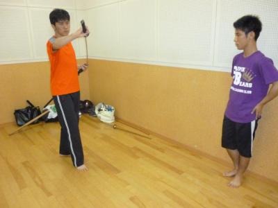 20120913ｼﾗｲｼさん抜刀お手本