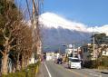 ずっと富士山が正面に見える