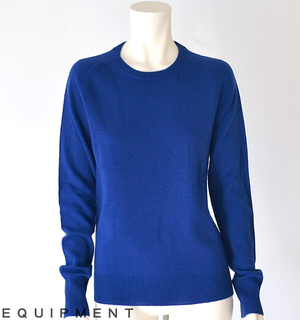 Equipment (エキプモン) SLOANE CREW KNIT,royalblue