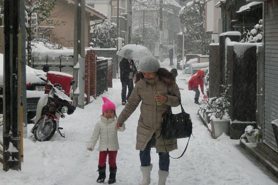 雪のなかのお出掛け