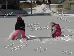 雪ダルマ③