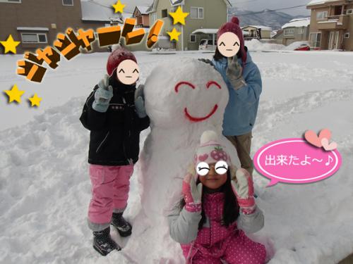 雪ダルマ⑥