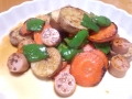 長芋とにんじんの炒め物 20140205