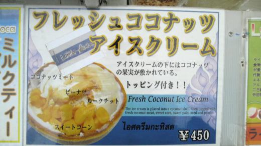 フレッシュココナッツアイスクリーム①