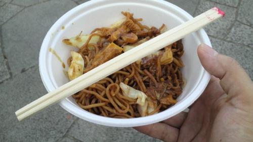 ④カレー焼きそば