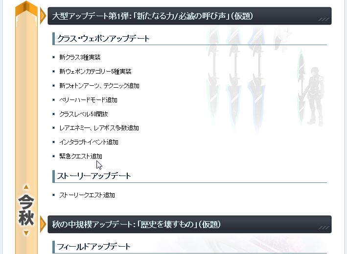 秋アプデ