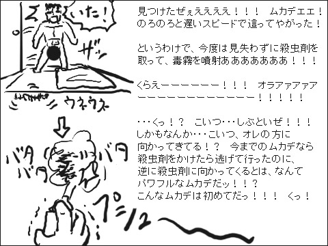 ムカデとの戦い 4