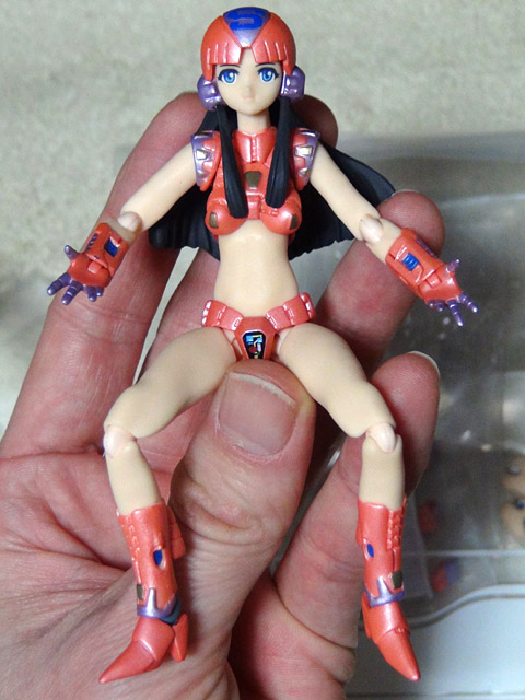 「Figma プラレス3四郎 桜姫」 ガニ股にした