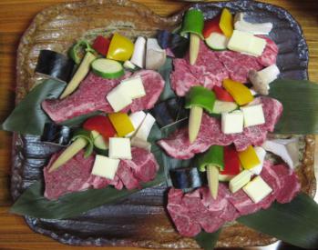 但馬牛のステーキ