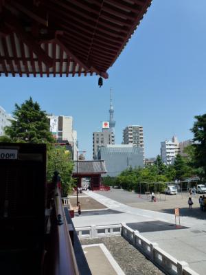 浅草寺からスカイツリー 7・4