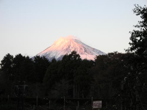夕焼けの富士