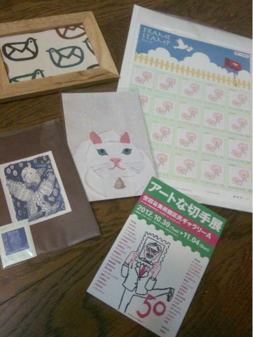 201211切手アート展で