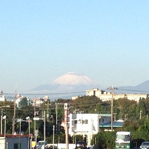 富士山積雪