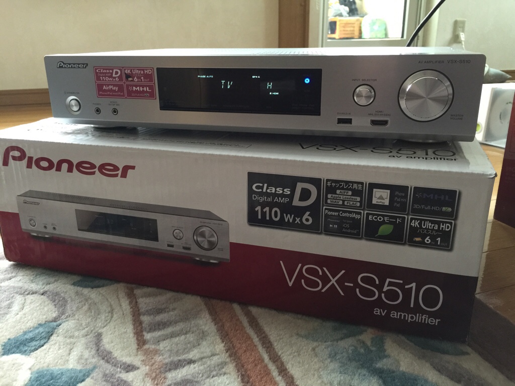 WORKS GARAGE YOKO-R: Pioneer VSX-S510設置 その1 WORKS GARAGE YOKO-R: Pioneer VSX-S510設置 その1