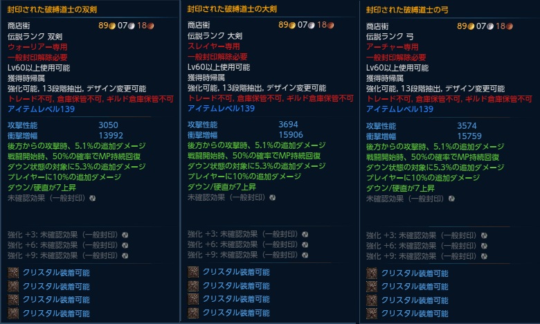 軽装備武器