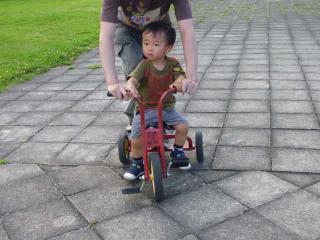三輪車乗車