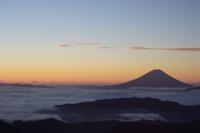 北岳から富士山