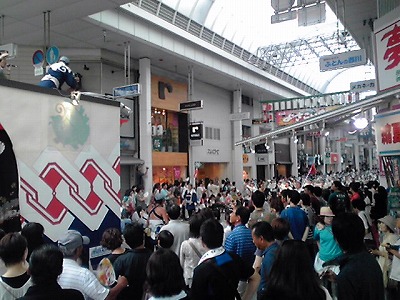 yosakoi,商店街の中で連、KC3T0195