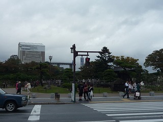 10,28,姫路城仮設遠景、P1030807
