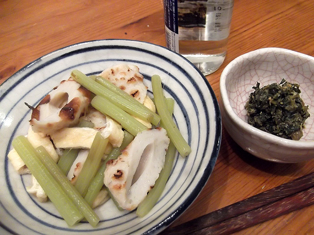 蕗の葉味噌と煮合わせ