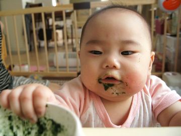 ほうれんそう食べたよ