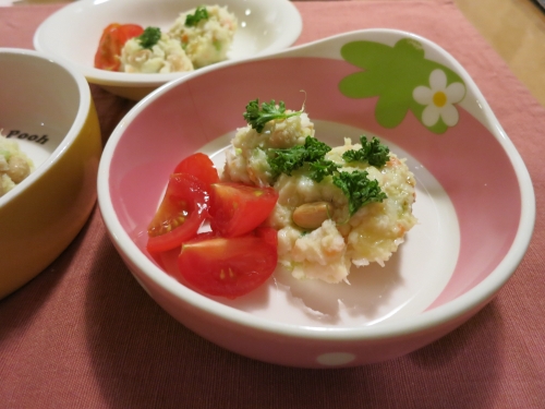 朝ご飯 鱈のポテトサラダ