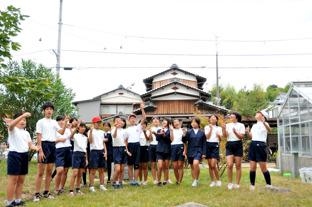 全員で放蝶する
