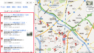 20120505 博多駅周辺コンビニリストUP加工赤枠