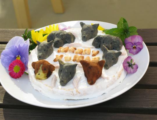 上にお顔がのってます