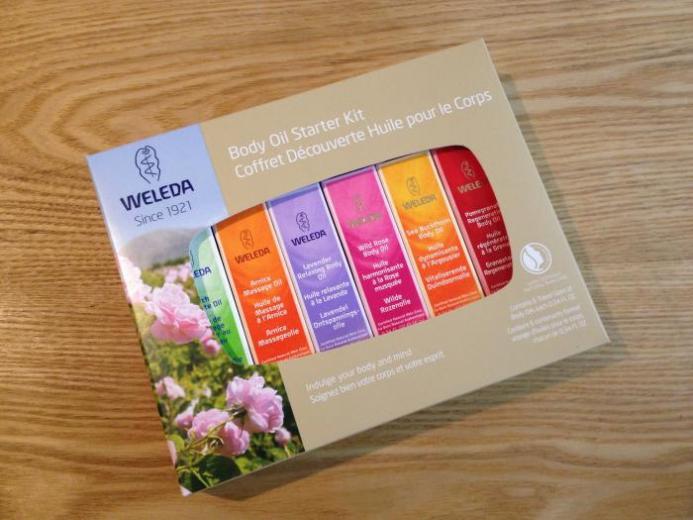 Weleda, Body Oils, Essential Kit, 6 Oils, (0.34 fl oz Each)