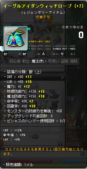 イーグルアイダンウィッチローブ