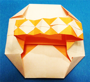 折り紙はじめました オリジナル折り紙 化粧パフの折り方